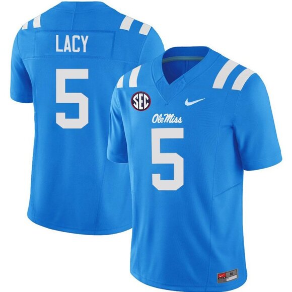 Kewan Lacy Royal Blue Stitched Jersey Vapor Can Choose Mens Youths